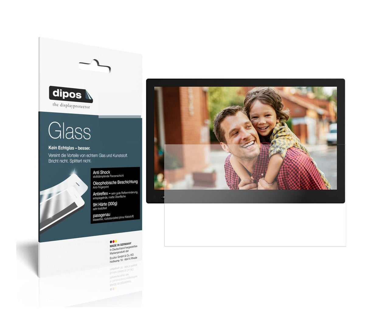 Matte Displayschutzfolie von dipos passend für NIX Advance 17.3 Zoll Widescreen, 9H kratzfest und blasenfrei montiert