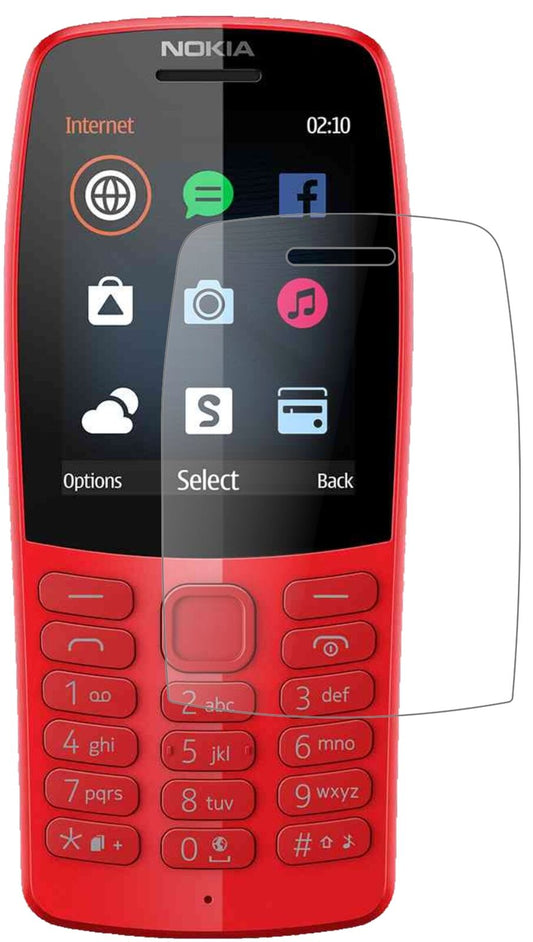 Matte Displayschutzfolie von dipos passend für Nokia 210, 9H kratzfest und blasenfrei montiert