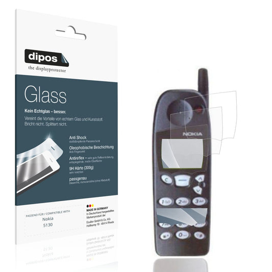 Matte Displayschutzfolie von dipos passend für Nokia 5130, 9H kratzfest und blasenfrei montiert