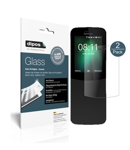 Matte Displayschutzfolie von dipos passend für Nokia 8110 4G, 9H kratzfest und blasenfrei montiert