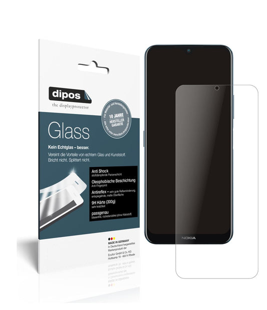 Matte Displayschutzfolie von dipos passend für Nokia G50, 9H kratzfest und blasenfrei montiert