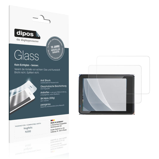 Matte Displayschutzfolie von dipos passend für Nvgfelis N300, 9H kratzfest und blasenfrei montiert
