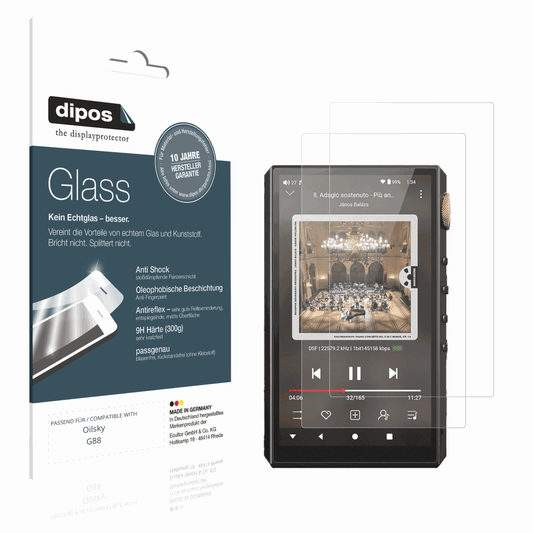 Matte Displayschutzfolie von dipos passend für Oilsky G88, 9H kratzfest und blasenfrei montiert