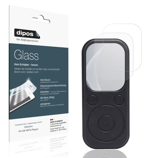 Matte Displayschutzfolie von dipos passend für Olycism 64 GB MP3-Player, 9H kratzfest und blasenfrei montiert