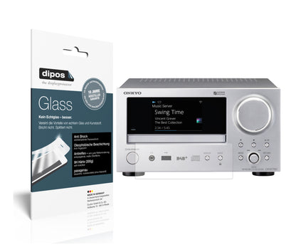 Matte Displayschutzfolie von dipos passend für Onkyo CR-N775D, 9H kratzfest und blasenfrei montiert