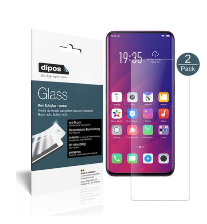 Matte Displayschutzfolie von dipos passend für Oppo Find X, 9H kratzfest und blasenfrei montiert