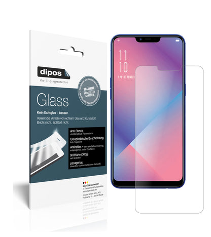 Matte Displayschutzfolie von dipos passend für Oppo R15 Neo, 9H kratzfest und blasenfrei montiert