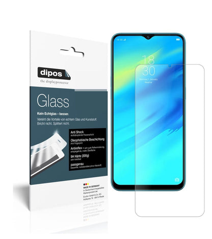 Matte Displayschutzfolie von dipos passend für Oppo Realme 2 Pro, 9H kratzfest und blasenfrei montiert