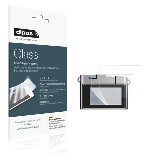 Matte Displayschutzfolie von dipos passend für Ouitble Mini Kamera 0.96 Zoll, 9H kratzfest und blasenfrei montiert