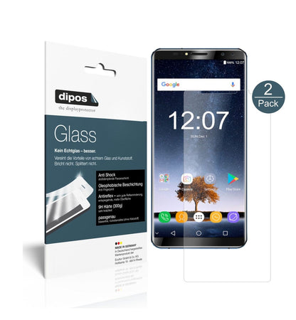 Matte Displayschutzfolie von dipos passend für Oukitel K6, 9H kratzfest und blasenfrei montiert
