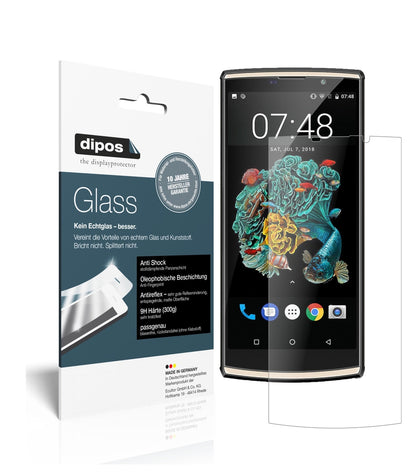 Matte Displayschutzfolie von dipos passend für Oukitel K7, 9H kratzfest und blasenfrei montiert