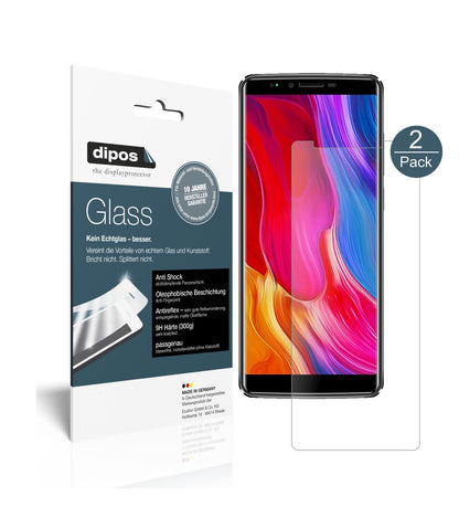 Matte Displayschutzfolie von dipos passend für Oukitel K8, 9H kratzfest und blasenfrei montiert