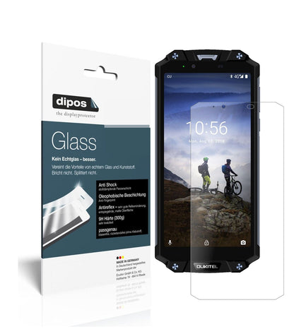 Matte Displayschutzfolie von dipos passend für Oukitel WP2, 9H kratzfest und blasenfrei montiert