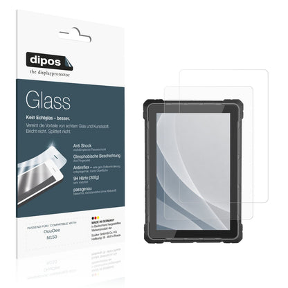 Matte Displayschutzfolie von dipos passend für OuuOee N150, 9H kratzfest und blasenfrei montiert