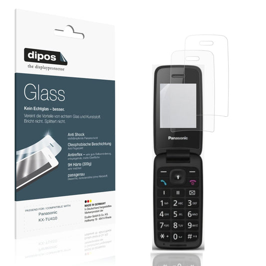 Matte Displayschutzfolie von dipos passend für Panasonic KX-TU410, 9H kratzfest und blasenfrei montiert