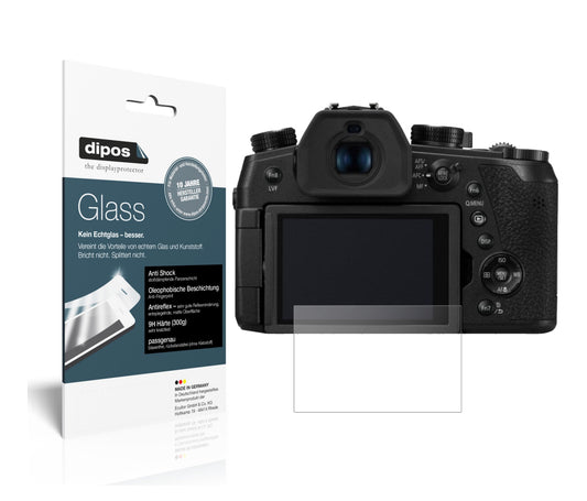 Matte Displayschutzfolie von dipos passend für Panasonic Lumix DC-FZ1000 II, 9H kratzfest und blasenfrei montiert
