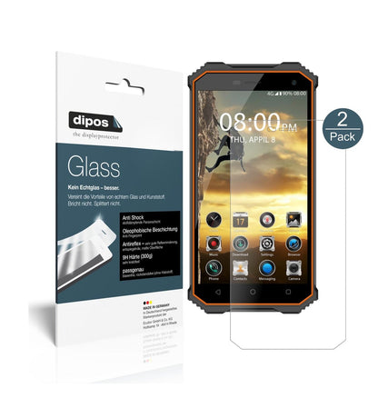 Matte Displayschutzfolie von dipos passend für Phonemax Rockey 2, 9H kratzfest und blasenfrei montiert