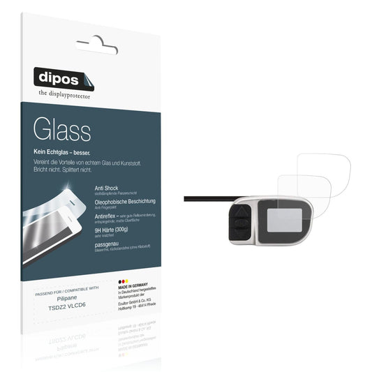 Matte Displayschutzfolie von dipos passend für Pilipane TSDZ2 VLCD6, 9H kratzfest und blasenfrei montiert