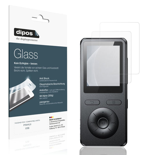 Matte Displayschutzfolie von dipos passend für PINHUI X98, 9H kratzfest und blasenfrei montiert