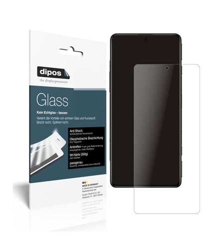 Matte Displayschutzfolie von dipos passend für Poco F3 GT, 9H kratzfest und blasenfrei montiert
