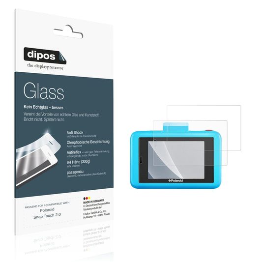 Matte Displayschutzfolie von dipos passend für Polaroid Snap Touch 2.0, 9H kratzfest und blasenfrei montiert