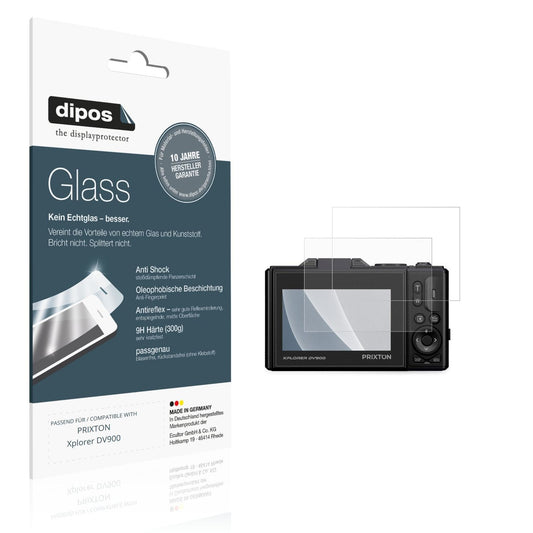 Matte Displayschutzfolie von dipos passend für PRIXTON Xplorer DV900, 9H kratzfest und blasenfrei montiert
