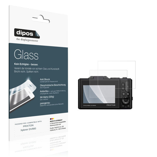 Matte Displayschutzfolie von dipos passend für PRIXTON Xplorer DV900, 9H kratzfest und blasenfrei montiert