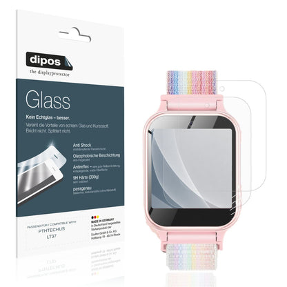 Matte Displayschutzfolie von dipos passend für PTHTECHUS LT37, 9H kratzfest und blasenfrei montiert