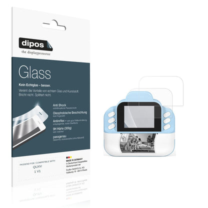 Matte Displayschutzfolie von dipos passend für QUXV 1 V1, 9H kratzfest und blasenfrei montiert