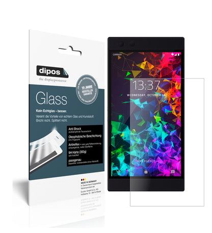 Matte Displayschutzfolie von dipos passend für Razer Phone 2, 9H kratzfest und blasenfrei montiert