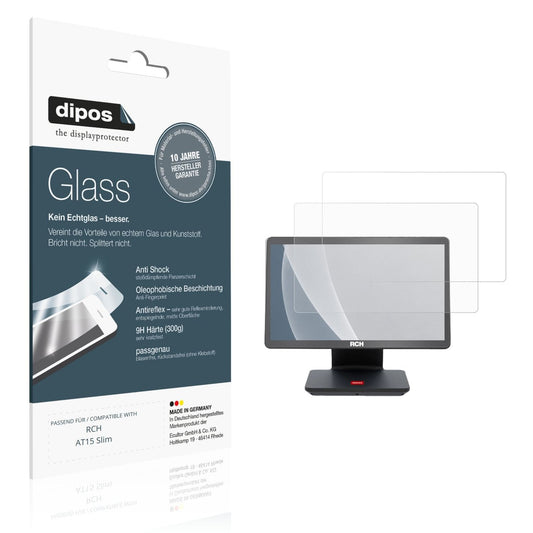 Matte Displayschutzfolie von dipos passend für RCH AT15 Slim, 9H kratzfest und blasenfrei montiert