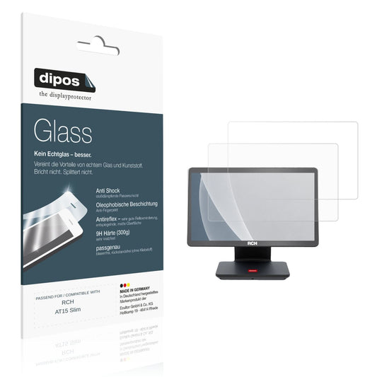 Matte Displayschutzfolie von dipos passend für RCH AT15 Slim, 9H kratzfest und blasenfrei montiert