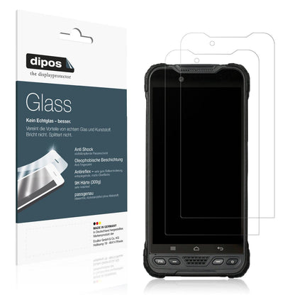 Matte Displayschutzfolie von dipos passend für Rugged UT12P, 9H kratzfest und blasenfrei montiert