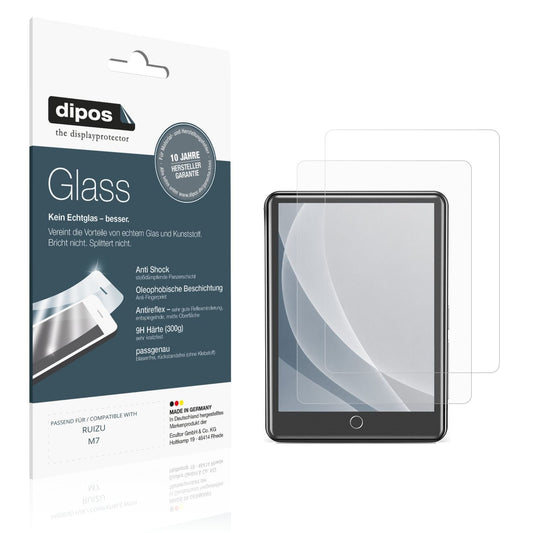 Matte Displayschutzfolie von dipos passend für RUIZU M7, 9H kratzfest und blasenfrei montiert