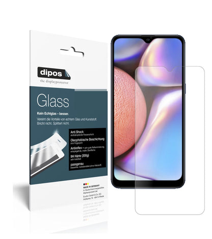 Matte Displayschutzfolie von dipos passend für Samsung Galaxy A10s, 9H kratzfest und blasenfrei montiert
