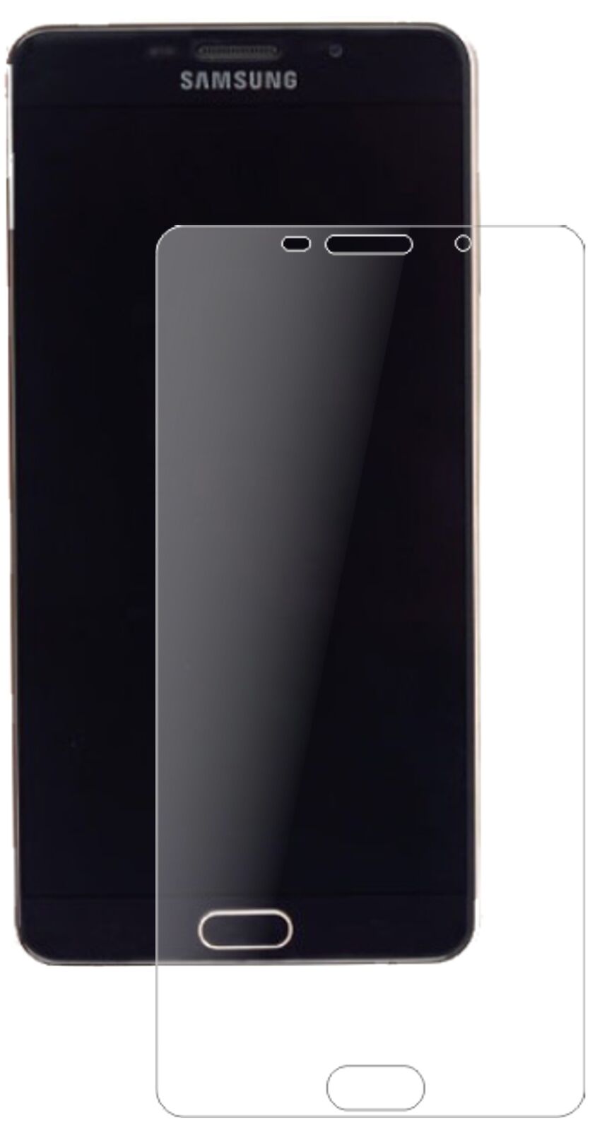 Matte Displayschutzfolie von dipos passend für Samsung Galaxy A9 Pro (SM-A9100), 9H kratzfest und blasenfrei montiert