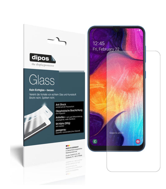 Matte Displayschutzfolie von dipos passend für Samsung Galaxy A90, 9H kratzfest und blasenfrei montiert