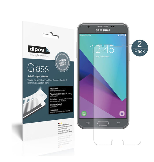 Matte Displayschutzfolie von dipos passend für Samsung Galaxy J3 2017, 9H kratzfest und blasenfrei montiert