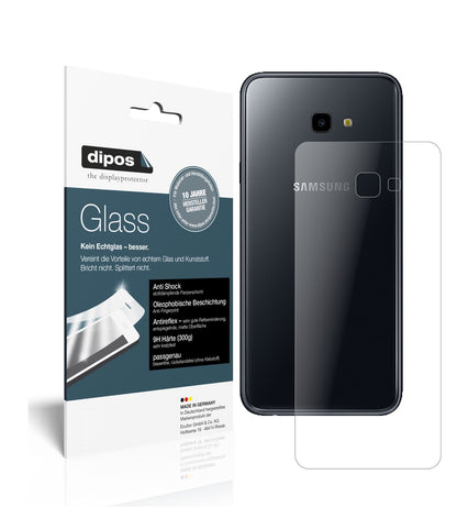Matte Displayschutzfolie von dipos passend für Samsung Galaxy J4 Plus (2018) Rückseite, 9H kratzfest und blasenfrei montiert