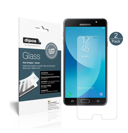 Matte Displayschutzfolie von dipos passend für Samsung Galaxy J7 Max, 9H kratzfest und blasenfrei montiert