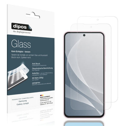 Matte Displayschutzfolie von dipos passend für Samsung Galaxy Jump5, 9H kratzfest und blasenfrei montiert