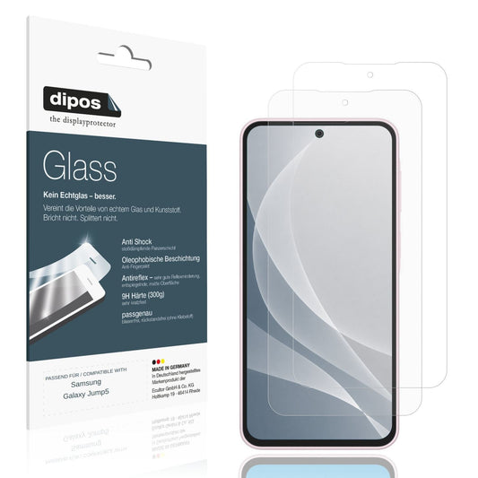 Matte Displayschutzfolie von dipos passend für Samsung Galaxy Jump5, 9H kratzfest und blasenfrei montiert