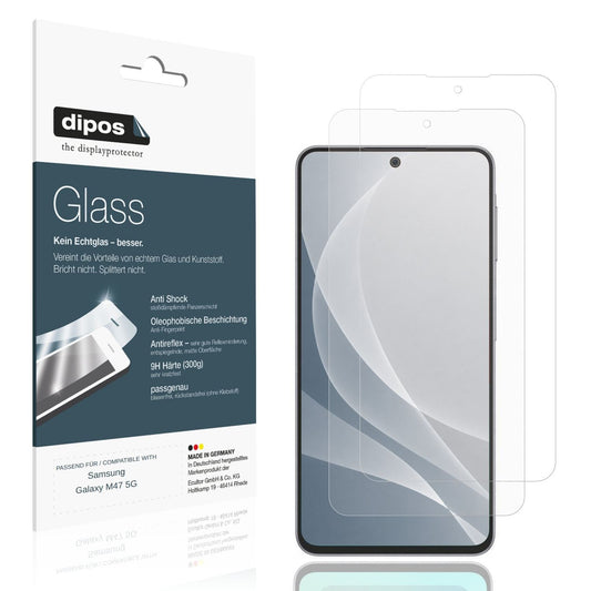 Matte Displayschutzfolie von dipos passend für Samsung Galaxy M47 5G, 9H kratzfest und blasenfrei montiert