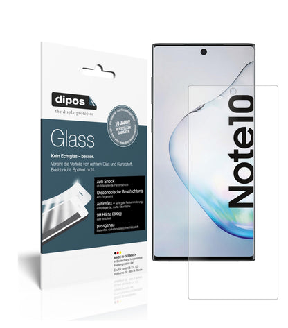 Matte Displayschutzfolie von dipos passend für Samsung Galaxy Note 10 5G, 9H kratzfest und blasenfrei montiert