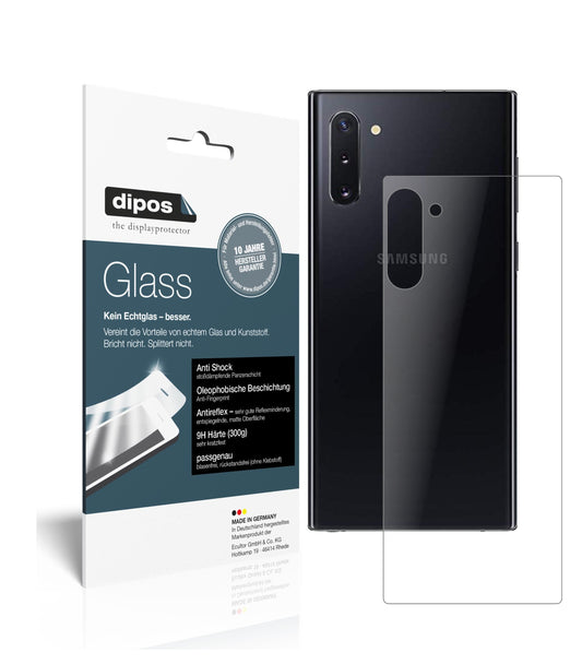 Matte Displayschutzfolie von dipos passend für Samsung Galaxy Note 10 5G Rückseite, 9H kratzfest und blasenfrei montiert