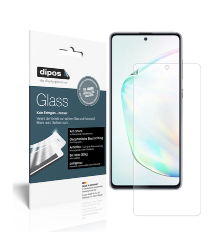 Matte Displayschutzfolie von dipos passend für Samsung Galaxy Note 10 Lite, 9H kratzfest und blasenfrei montiert