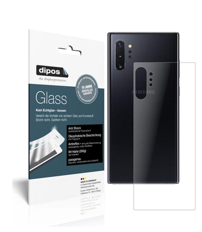 Matte Displayschutzfolie von dipos passend für Samsung Galaxy Note 10 Plus Rückseite, 9H kratzfest und blasenfrei montiert