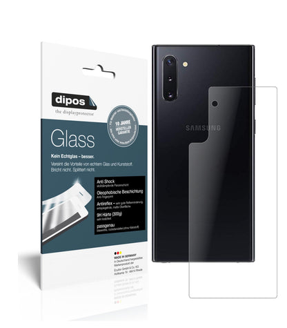 Matte Displayschutzfolie von dipos passend für Samsung Galaxy Note 10 Rückseite, 9H kratzfest und blasenfrei montiert