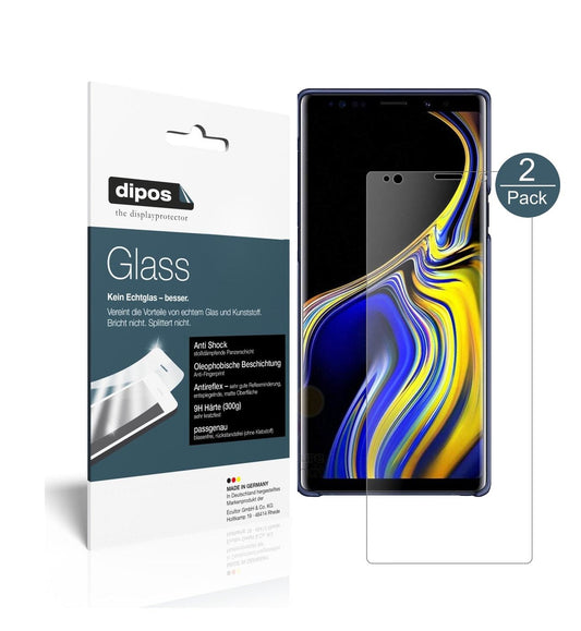 Matte Displayschutzfolie von dipos passend für Samsung Galaxy Note 9, 9H kratzfest und blasenfrei montiert