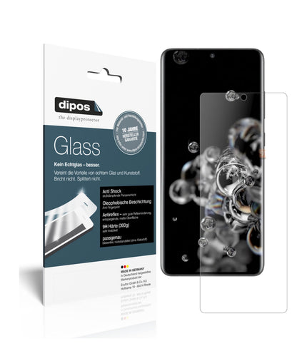 Matte Displayschutzfolie von dipos passend für Samsung Galaxy S20 Ultra, 9H kratzfest und blasenfrei montiert